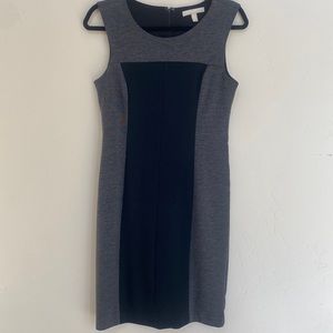 Banana Republic black and gray color block dress size 2